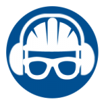 Veiligheidshelm, gehoorbescherming en veiligheidsbril
